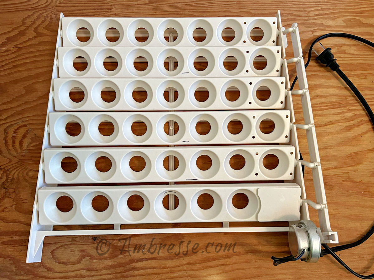 Egg Turner - fits in styrofoam chicken egg incubators.